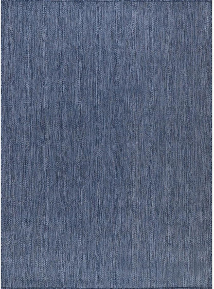 CAMILSON Outdoor Rug 5x7 Modern Area Rugs for Indoor and Outdoor Patios and Porches - Waterproof, Washable, Non-Shedding, Easy-to-Clean Outside Carpet (5 x 7, Solid - Navy Blue)