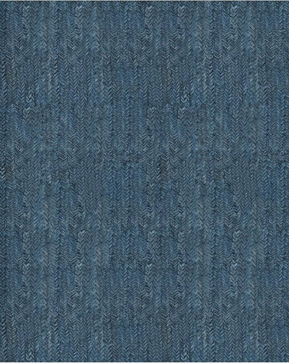 Eleisa Modern Vintage 5x7 Herringbone Chevron Area Rug for Living Room, Blue, Non-Slip Stain Resistant Washable Rug, Farmhouse Home Decor Carpet for Bedroom, Kitchen, Dining Room