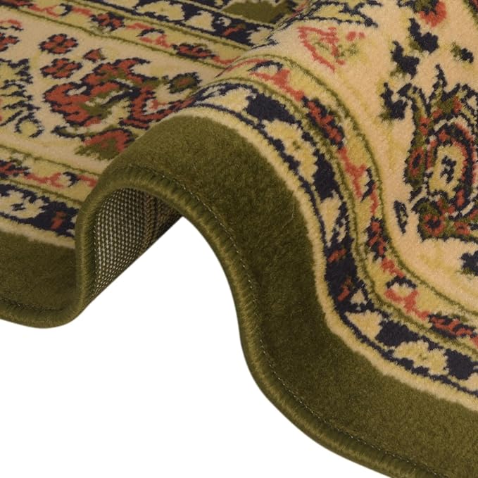 Unique Loom Sialk Hill Collection Area Rug - Washington (2' 7" x 10' Runner Green/Hunter Green)