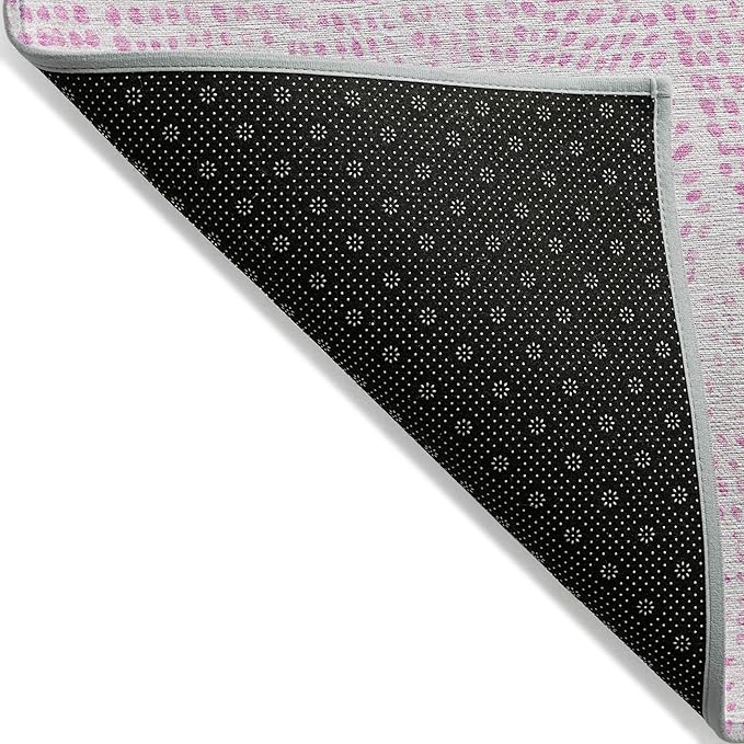 Addison Rugs Chantille ACN591 Pink 1'8" x 2'6" Indoor Outdoor Area Rug, Easy Clean, Machine Washable, Non Shedding, Bedroom, Living Room, Dining Room, Kitchen, Patio Rug