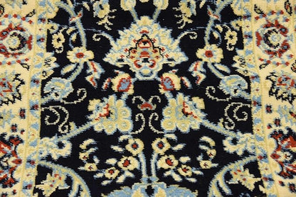 Unique Loom Sialk Hill Collection Area Rug - Washington (2' 7" x 10' Runner Navy Blue/Cream)