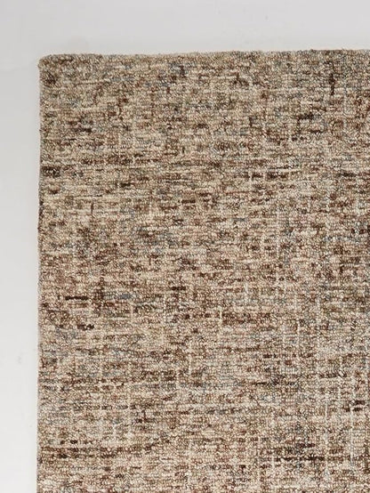 Rugsotic Carpets Hand Tufted Wool ECO-Friendly Area Rugs - 3'x5', Rectangle Shape, Beige & Brown, Solid Plain Design, High Pile Thick Handmade Area Rugs for Living Room, Bed Room (KWC111)