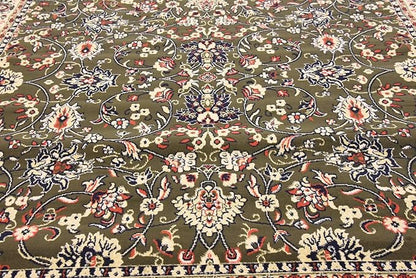 Unique Loom Sialk Hill Collection Area Rug - Washington (7' 10" Square Green/Hunter Green)