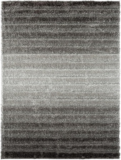 LUXE WEAVERS Lantanas Collection 7119 Grey 8x10 Modern Geometric Area Rug