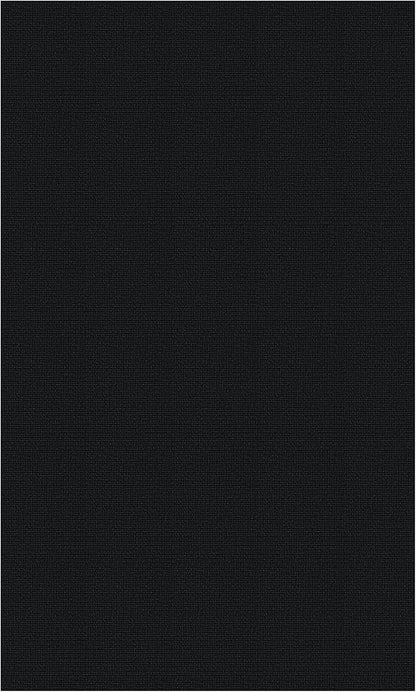 EARTHALL Washable Area Rugs 5x7 Ft Non Slip Living Room Rugs Cotton Rubber Backed Dining Room Rug Braided Bedroom Rugs Indoor Outdoor Floor Carpet for Living Room, Bedroom, Dining Room, Black