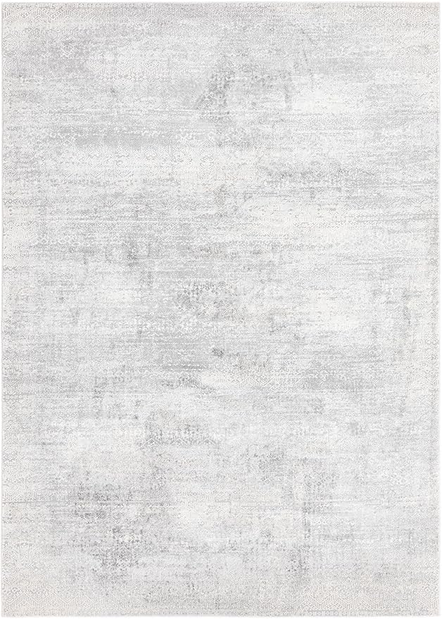 Unique Loom Finsbury Collection Area Rug - Sarah (7' 1" x 10' Rectangle, Gray/ Ivory)