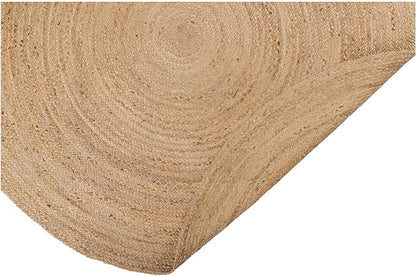 REDEARTH · Round Area Rug - 10 Feet Braided Natural Jute Rug- Artisan Made Reversible Boho Jute Rugs for Bedroom - Kitchen - Living Room - Farmhouse - Aesthetic Home Decor - Handmade Vintage Decor