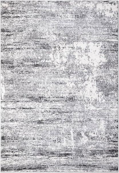Keen Home Design Area Rugs - 3x5 Non-Shedding, Abstract Rugs for Kitchen, Living Room, Bedroom, Dining Room, Entryway - Size: 3' x 5', Abstract Cream/Grey