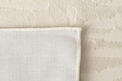 Revival Rugs Shell 9'2"x12'2" Washable Area Rug for Living Room Bedroom - 100% Recycled Oeko-TEX Certified, Medium Pile, Beige, Cream