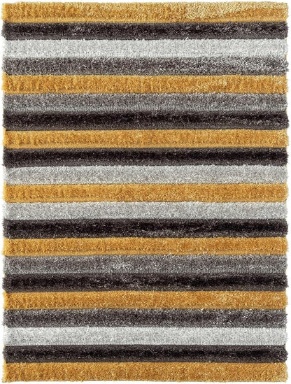 LUXE WEAVERS Lantanas Collection 7119 Yellow 8x10 Modern Geometric Area Rug