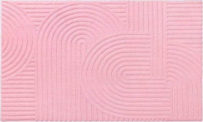 Pauwer 3x5 Washable Area Rugs for Living Room Modern Pink Solid Color Soft Fluffy Rugs for Bedroom Non Slip Boho Accent Indoor Mat Floor Carpet Cover for Kids Room Dining Room Kitchen Office, Pink