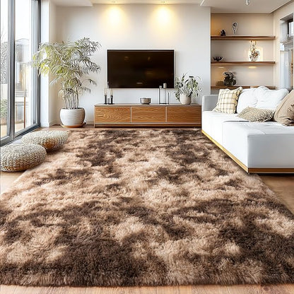 Fluffy Rug for Living Room, Furry Carpet for Teen, Shaggy Carpet for Nursery Room, Hot Pink Fuzzy Plush Rug for Dorm, Shag Rug 9x12 Feet