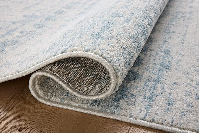 Loloi Kamala Collection KAM-04 Sky/Dove 2'-7" x 8'-0" Runner Rug