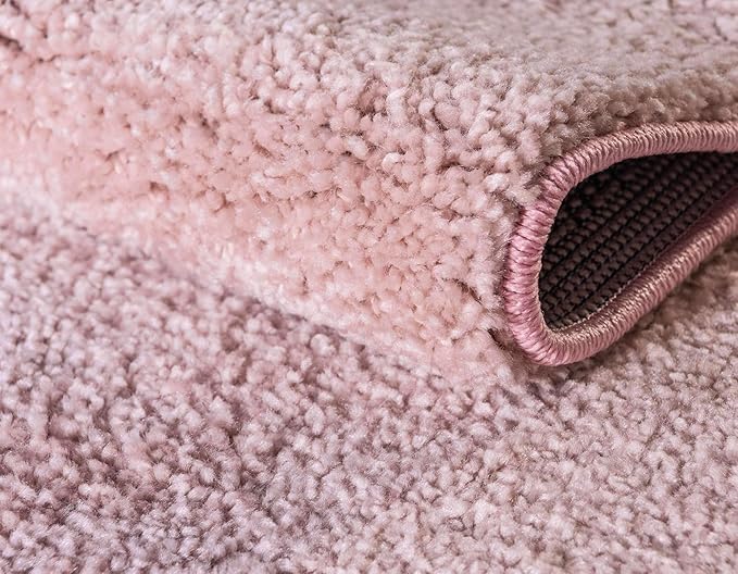 Unique Loom Solo Collection Area Rug - Calabasas (10' x 13' Rectangle, Pink)