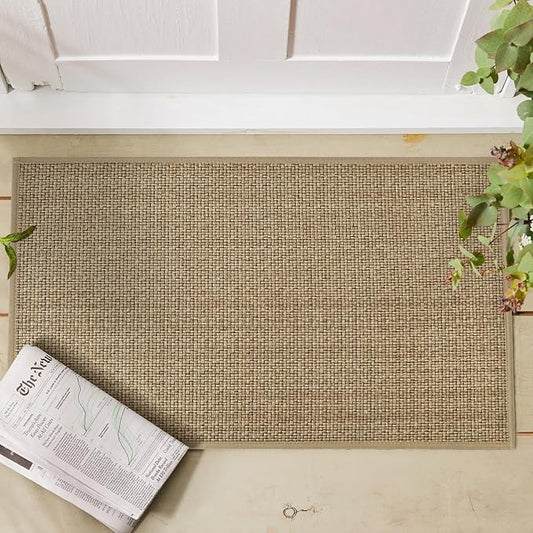 Artoid Mode Washable Non Slip Rubber Backing Kitchen Rugs Doormat, Absorbent Kitchen Floor Mats Front of Sink Kitchen Mats for Floor Home Decor 17x29 Inch