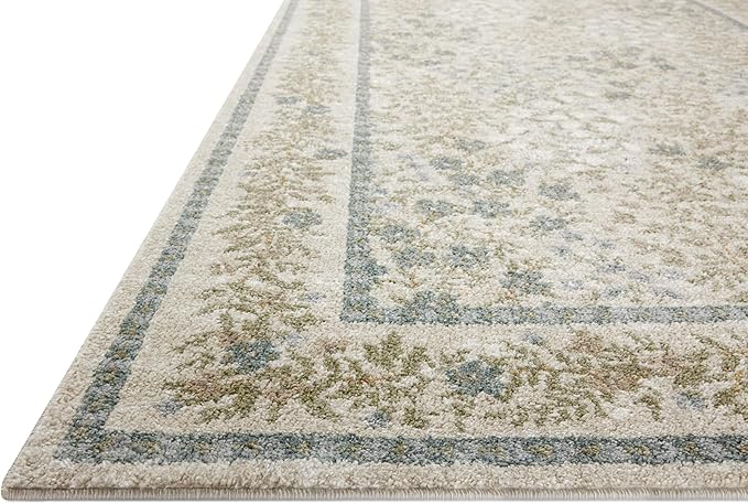 Loloi Rifle Paper Co. Laurel Collection LAU-03 Ivory/Multi 2'-8" x 4' Accent Rug