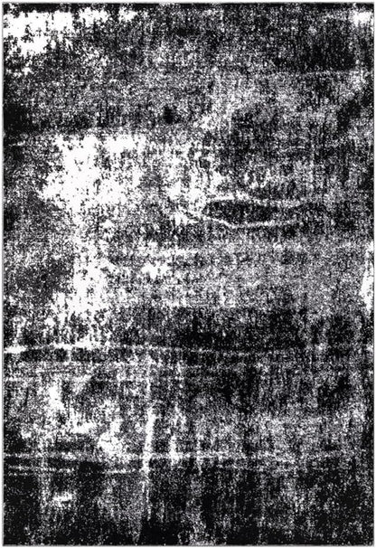 Keen Home Design Area Rugs - 9x12 Non-Shedding, Abstract Rugs for Kitchen, Living Room, Bedroom, Dining Room, Entryway - Size: 9'2" x 11'11", Abstract Black