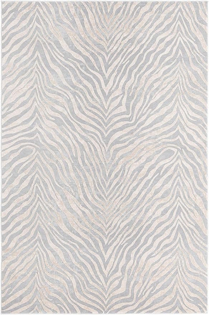 Unique Loom Finsbury Collection Area Rug - Meghan (5' 3" x 8' Rectangle, Gray and Ivory)