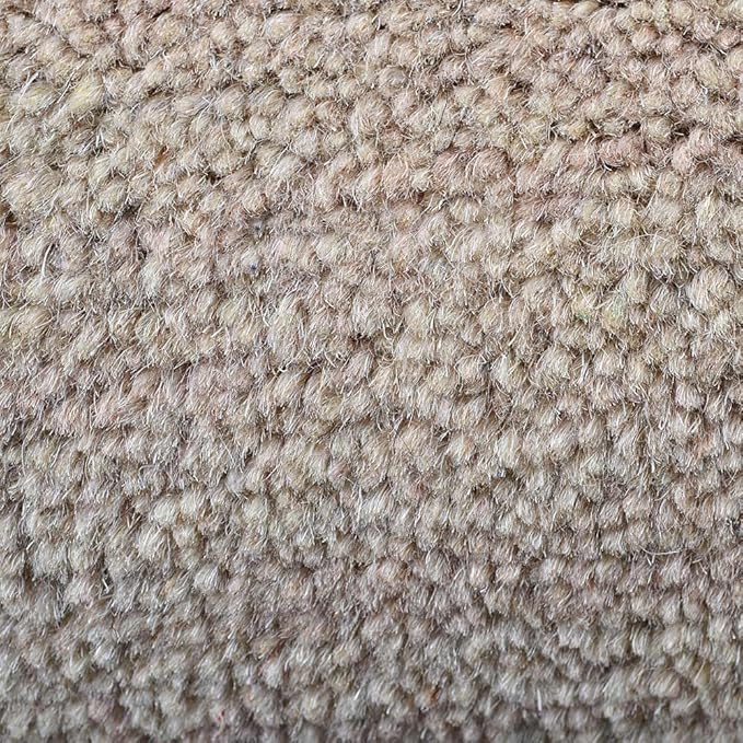 Hand Knotted Loom Wool ECO-Friendly Area Rugs - 3'x5', Rectangle, Beige Color, Solid Plain Design, High Pile Handmade Anti Skid Area Rugs for Living Room, Bed Room (L00111)