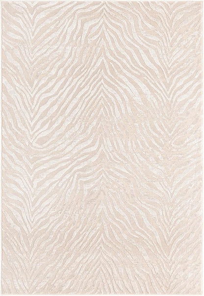 Unique Loom Finsbury Collection Area Rug - Meghan (4' x 6' Rectangle, Ivory Beige)