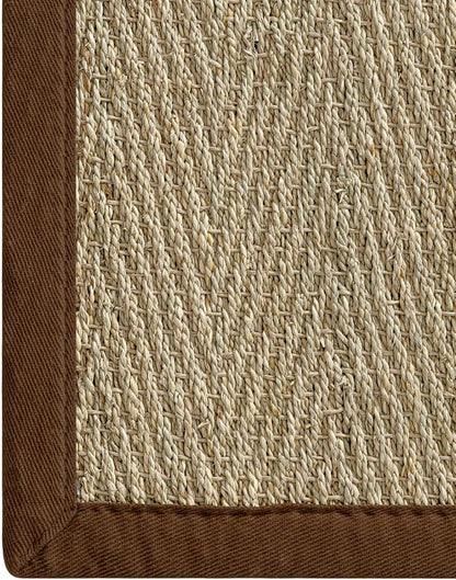 DEXI Area Rug Natural Fiber 6x9, Braided Woven Seagrass Rugs No Shed, Large Soft Neutral Rustic Carpet Mat for Indoor Entryway Outdoor Patio Dining Living Room Bedroom Farmhouse, Natural