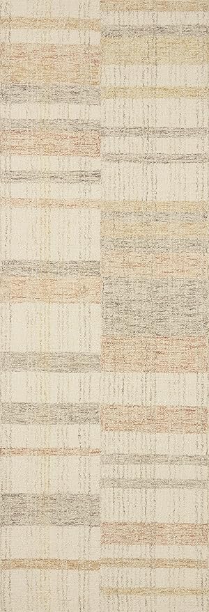 Loloi Chris Loves Julia Chris Collection CHR-04 Natural/Multi 8'-6'' x 11'-6'', .50" Pile Height, Area Rug