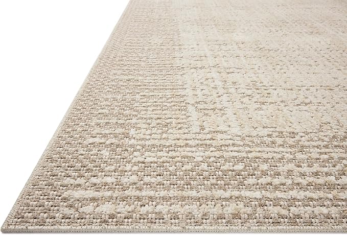 Loloi Amber Lewis Bexley Collection BEX-06 Natural/Taupe 2'-7" x 4' Accent Rug Neutral, Textured, Living, Bedroom, Dining, Carpet