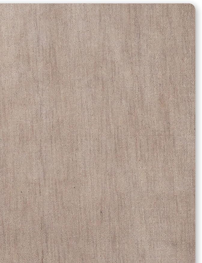 Hand Knotted Loom Wool ECO-Friendly Area Rugs - 6'x6', Square, Beige Color, Solid Plain Design, High Pile Thick Handmade Anti Skid Area Rugs for Living Room, Bed Room (L00111)