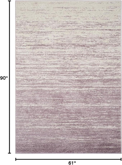 SAFAVIEH Adirondack Collection Area Rug - 5'1" x 7'6", Cream & Purple, Modern Ombre Design, Non Shedding & Easy to Clean, Ideal for Living Room, Bedroom, Office, Dining Space (ADR113L)