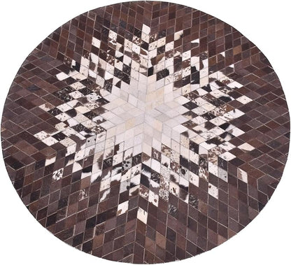 Round Area Rug – Soft and Durable Floor Mat for Living Room, Bedroom, or Entryway – Non-Slip Modern Carpet for Home Decor & Interior Styling(White 9X9)