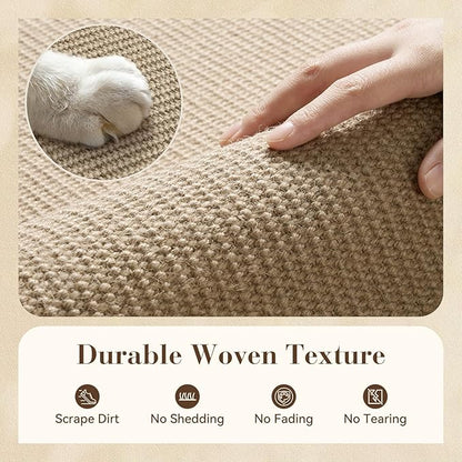 Jute Front Door Mat Indoor Entrance Indoor Door Mat Rugs for Entryway Entry Entrance Mats Inside Doormat Welcome Mats Boho 17"X30" Small