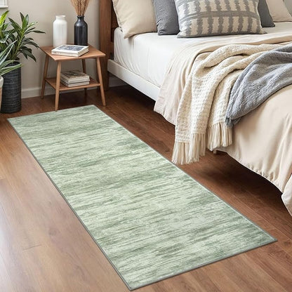 2x5 Modern Abstract Runner Rug for Hallways, Lime Green Super Soft Hallway Decor Kitchen Rugs with Non-Slip, Non-Shedding Washable Rug for Hallways Entryway Bedroom Indoor