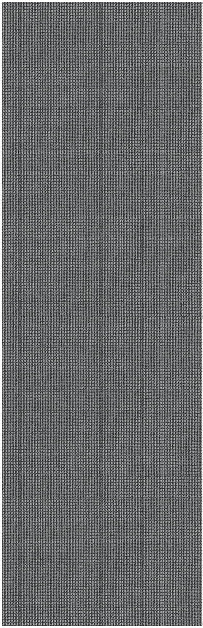 Braided Runner Rug 3x8 Ft Washable Runners for Hallways Non Slip Rubber Backed Kitchen Runners Cotton Entryway Runner Indoor, Woven Floor Carpet for Hall Kitchen Bedroom, Dark Grey/Grey