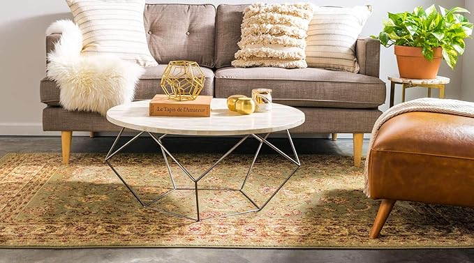 Unique Loom Voyage Collection Traditional Oriental Classic Intricate Design Area Rug (2' 2 x 3' 0 Rectangular, Green/Ivory)