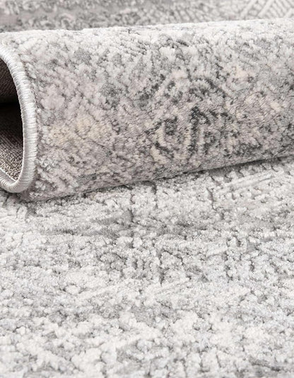Unique Loom Finsbury Collection Area Rug - Sarah (2' 7" x 12' 2" Runner, Gray/ Ivory)