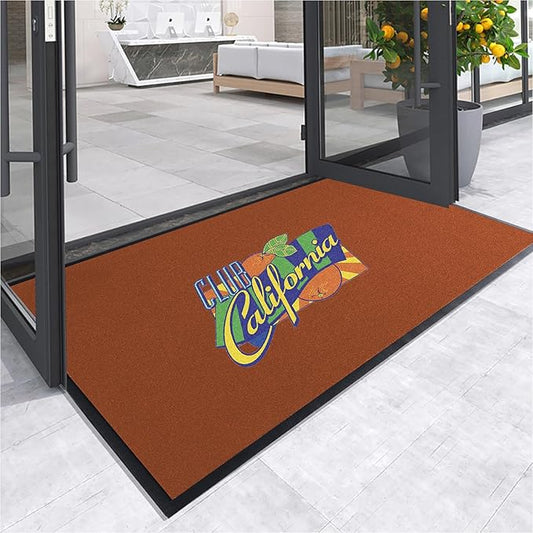 Custom Rugs with Logo Doormat Runner Personalized Commercial Area Carpet with Any Size Color Logo Shape Pattern Non Slip Rugs for Indoor Outdoor