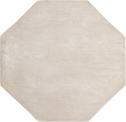 Unique Loom Finsbury Collection Area Rug - Kate (7' 10" Octagon, Ivory/ Beige)