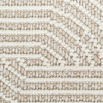 Nourison Home Textured Home Beige Ivory 7'10" x 9'10" Area Rug - Easy Clean, Non Shedding, Bed Room, Living Room, Dining Room, Kitchen (8' x 10')
