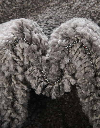 Unique Loom Solo Collection Area Rug - Calabasas (5' 3" Square, Gray)