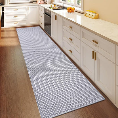 Boho 2x8 ft Runners for Hallways Extra Long Woven Washable Kitchen Runner Mat Rugs Non Slip, Soft Entryway Laundry Hall Floor Runner Carpet for Indoor Backdoor Bedroom Hallway Living Room, Gray