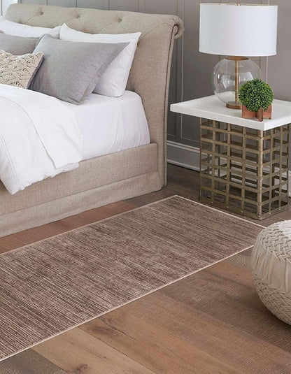 Unique Loom Finsbury Collection Area Rug - Kate (2' x 8' Runner, Brown)