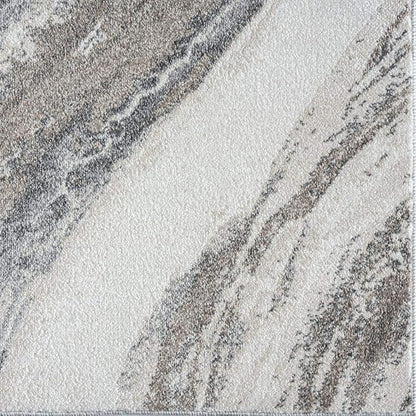 LUXE WEAVERS Lagos Collection 7983 Grey 9x12 Art Deco Area Rug