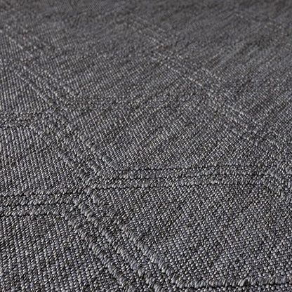LUXE WEAVERS Modern Farmhouse Smoke 8x10 Washable Area Rug, Anti-Slip Diamond Pattern Carpet
