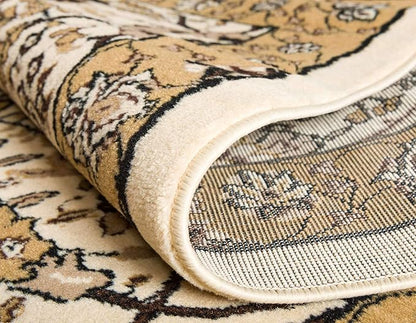 Unique Loom Espahan Collection Area Rug - Cape Cod (9'x 12' Rectangle, Ivory/ Beige)