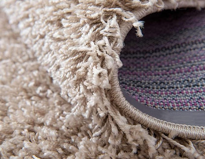 Unique Loom Solid Shag Collection Area Rug (3' 3" x 5' 3" Rectangle, Taupe)