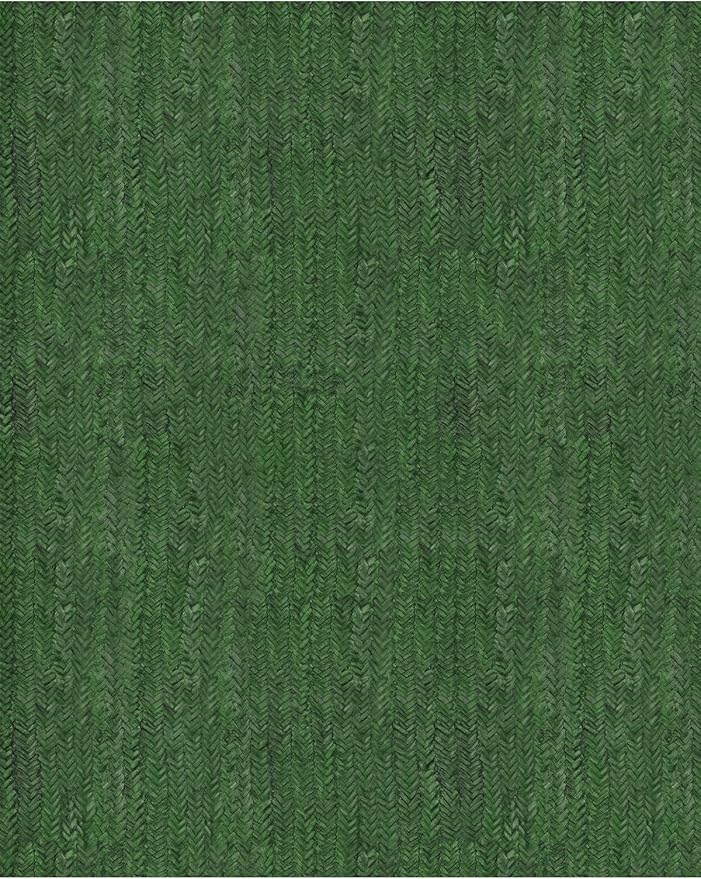 Eleisa Modern Vintage 10x14 Herringbone Chevron Area Rug, Non-Slip Stain Resistant Washable Rug, Green Large Rug for Living Room, Farmhouse Carpet for Bedroom, Kitchen, Dining Room, Home Office