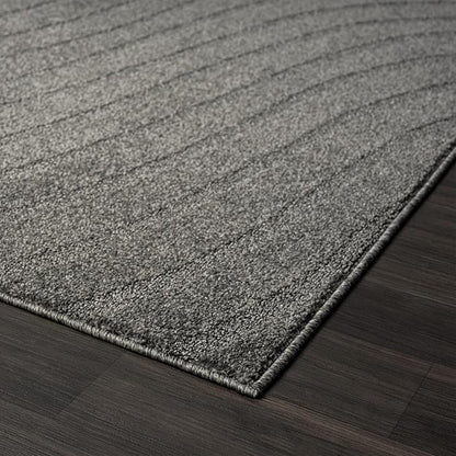 LUXE WEAVERS Modern Geometric Wave Anthracite 4x6 Area Rug