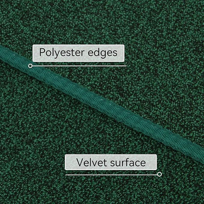 Runner Rug with Non Slip Rubber Backing, Washable Soft Floor Carpet for Kitchen, Hallway, Entryway Indoor, Bedroom, Laundry, Low Pile Area Rugs, Solid Color with Pointillism Style (Green, 2' * 10')