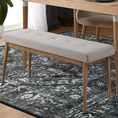 Lahome 5x7 Washable Black Area Rugs for Living Room, Non Slip Bedroom Rug, Stain Resistant Floor Dining Room Carpet for Office Entrance Decor