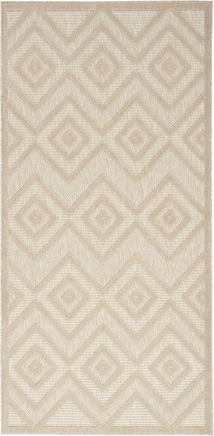 Nourison Home Versatile Cream 2' x 4' Area Rug - Easy Clean, Non Shedding, Bed Room, Living Room, Dining Room, Kitchen (2' x 4')